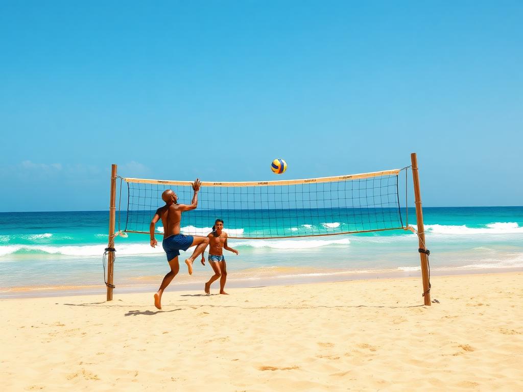 Footvolley on the Beach